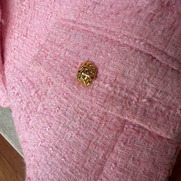 Zara Pink Textured Tailored Blazer - Picture 8 of 12